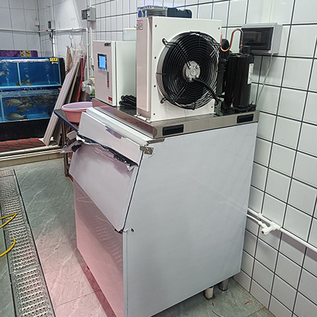 400公斤片冰机交付郑州某水产海鲜店